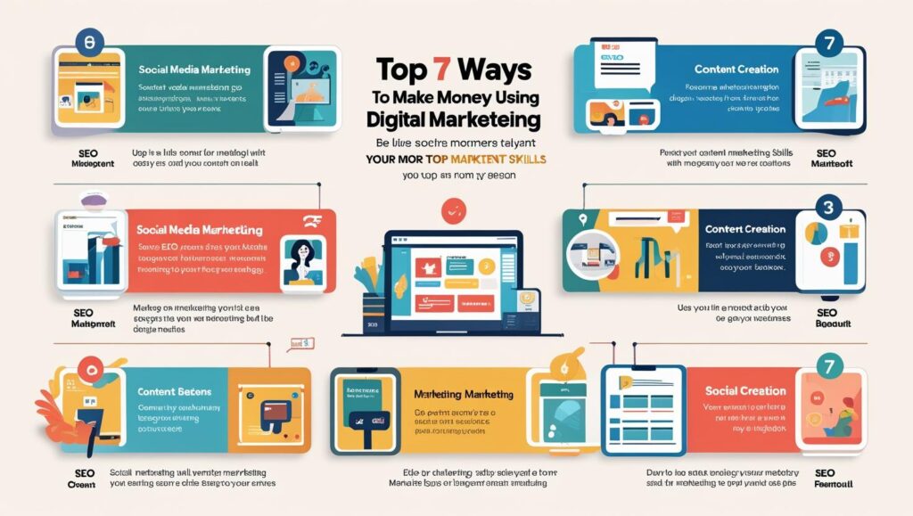 "Top 7 Proven Ways to Make Money with Digital Marketing Skills – Start Earning Online Today"