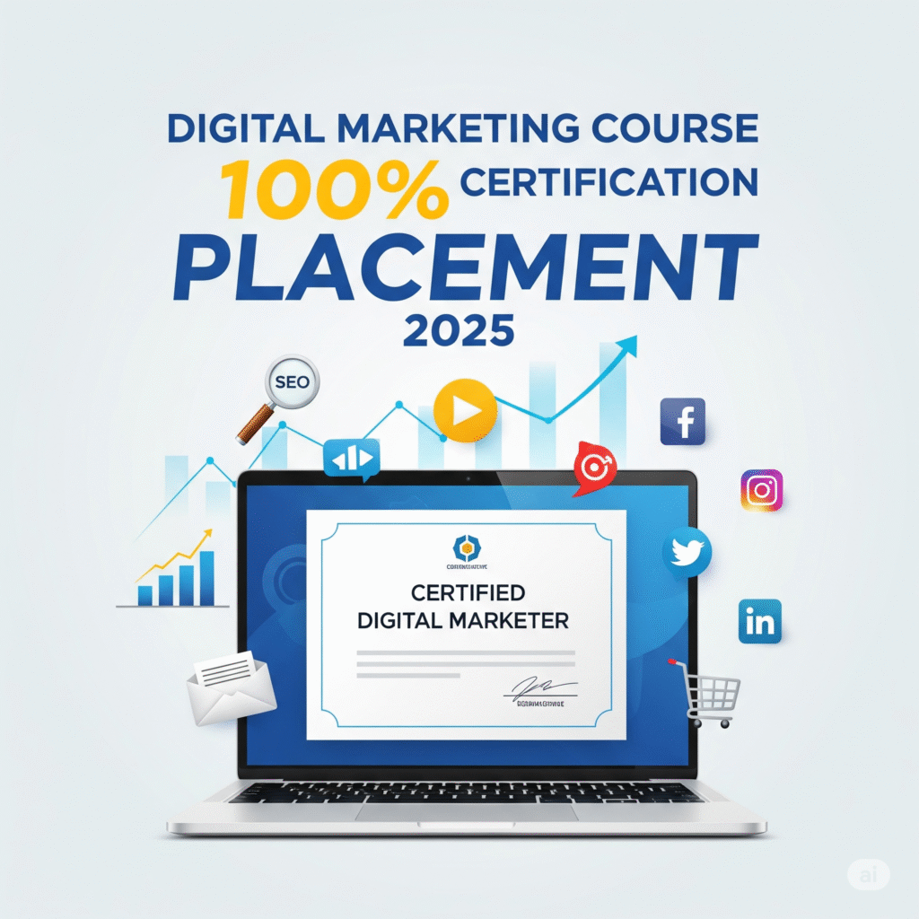 Best Digital Marketing Course with Certification & 100% Placement in 2025